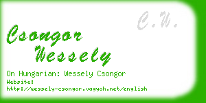 csongor wessely business card